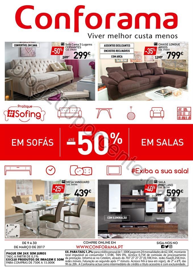 Antevisão Folheto CONFORAMA Nacional Promoções 