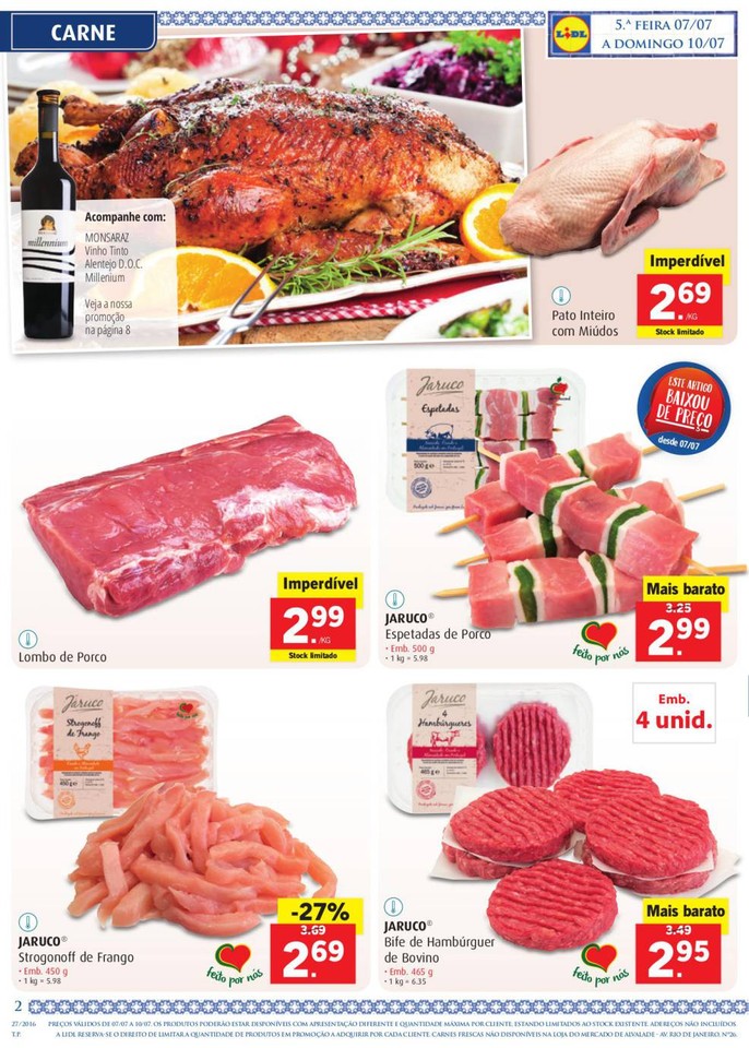 Antevisão Folheto LIDL Promoções de 7 a 13 julh