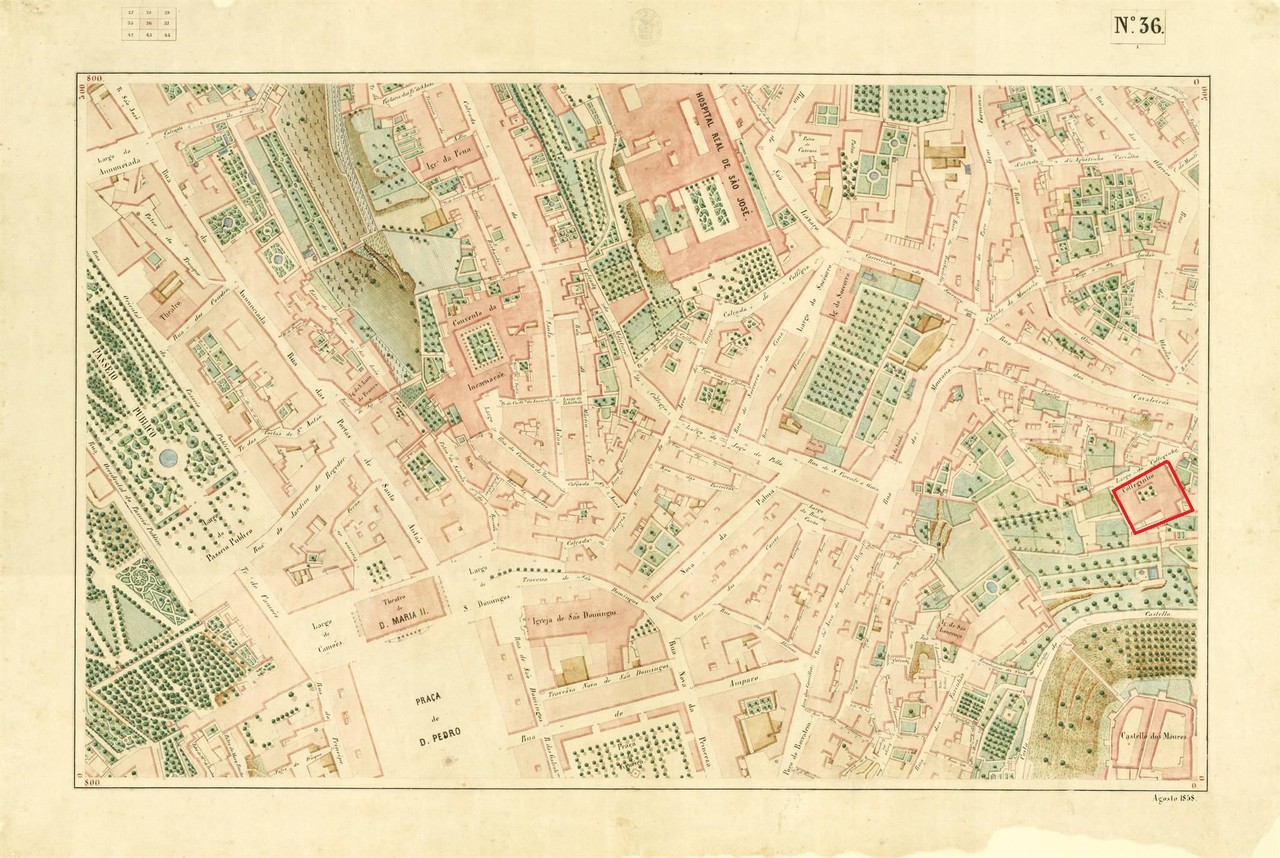 Atlas da carta topográfica de Lisboa n 36, 18.. F