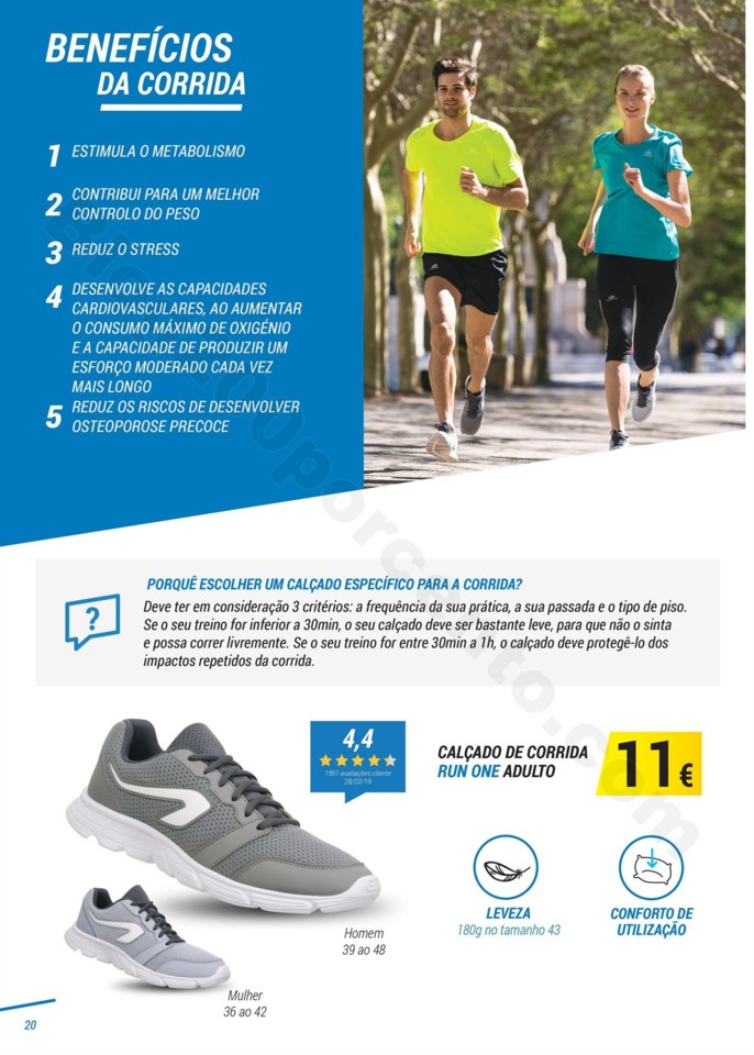 Antevisão Folheto DECATHLON Baixa Preço Corrida 