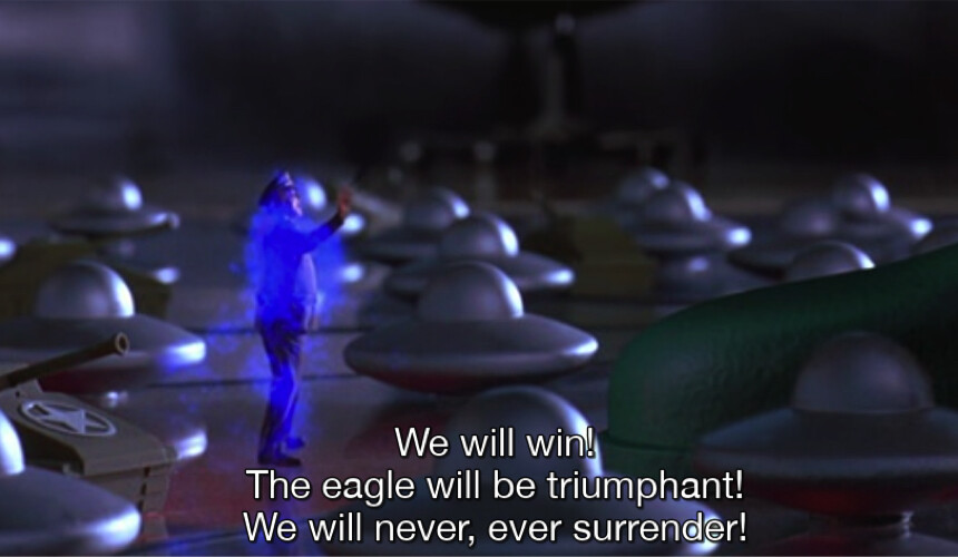 We will win! The eagle will be triumphant! We will