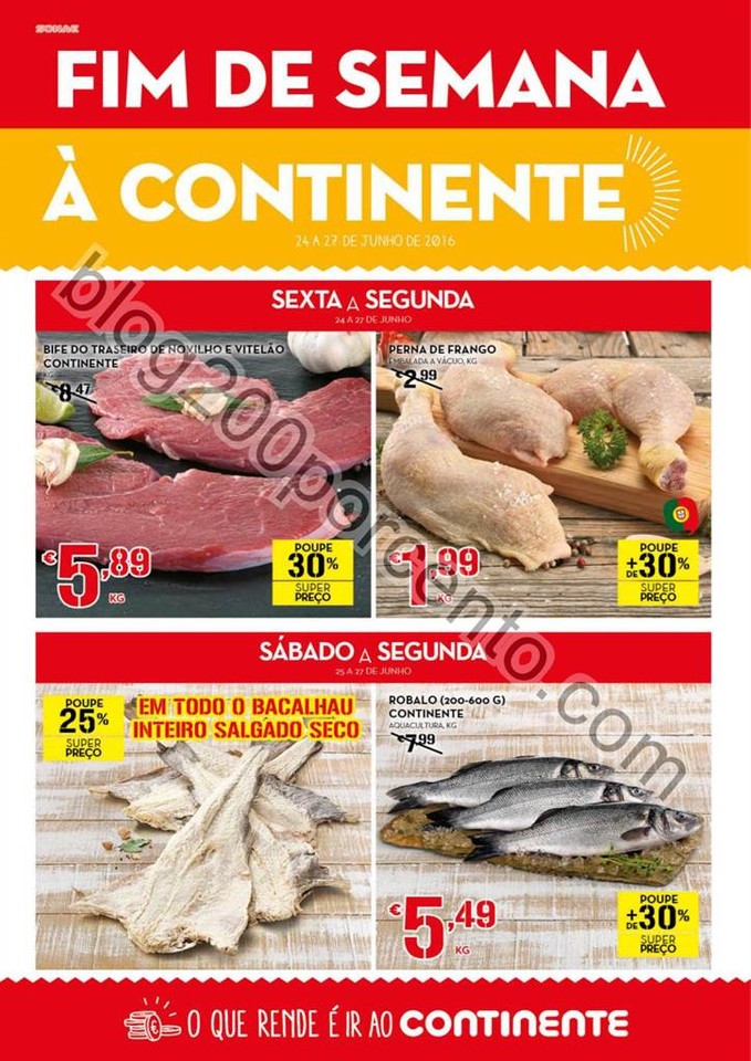 Antevisão Folheto CONTINENTE Fim de semana de 24 