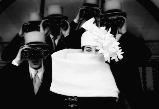 Givenchy Hat, a photo by Frank Horvat, Paris, 1958