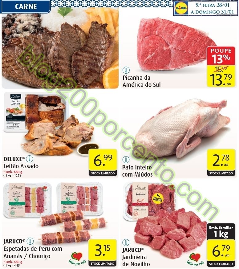 Antevisão Folheto LIDL Promoções de 28 a 31 jan