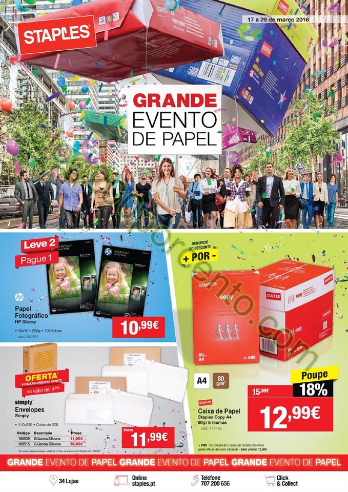 Antevisão Folheto STAPLES promoções de 17 a 29 