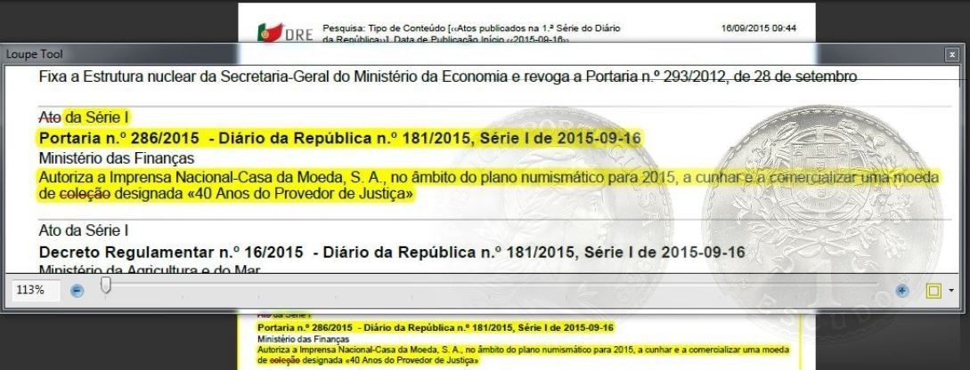 Provedor de nada + Casa moeda de «culção»