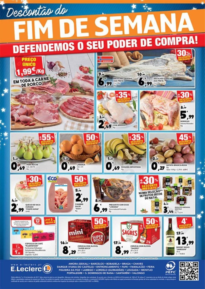 Antevisão Folheto E-LECLERC Fim de semana promoç
