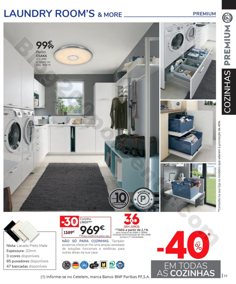 Antevisão Folheto CONFORAMA Cozinhas promoções 