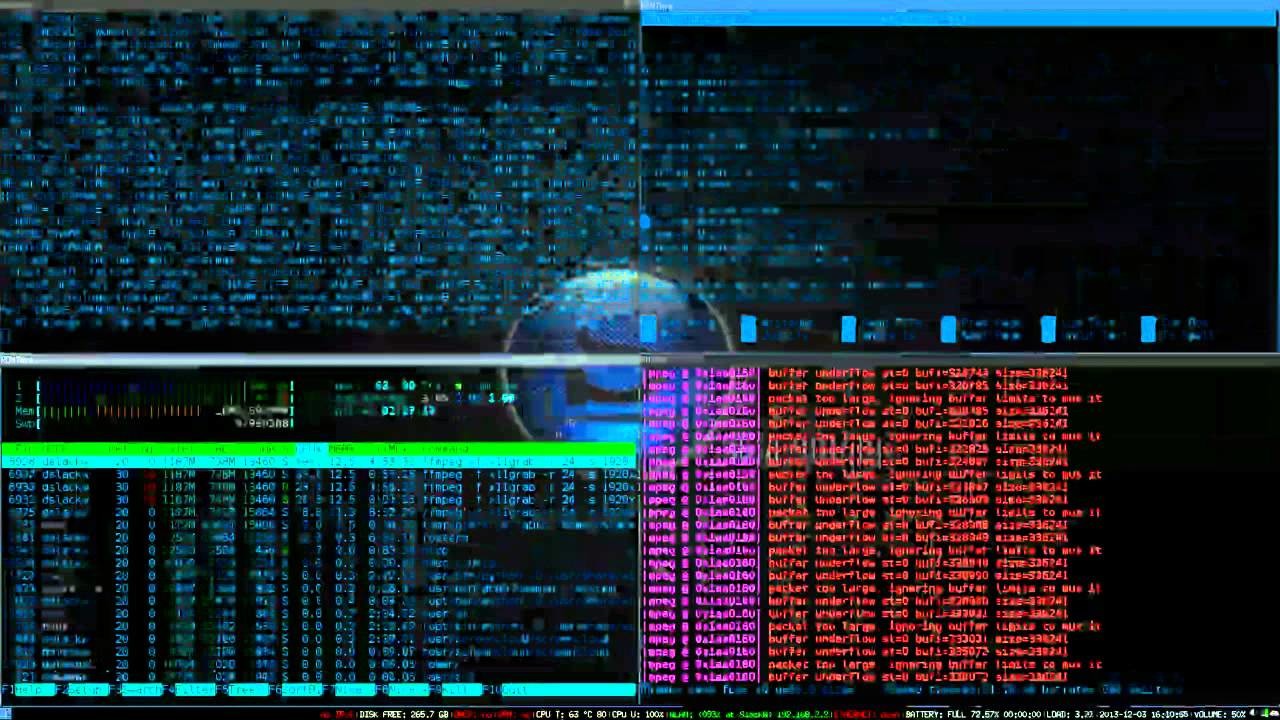 Terminais rodando no Slackware 5