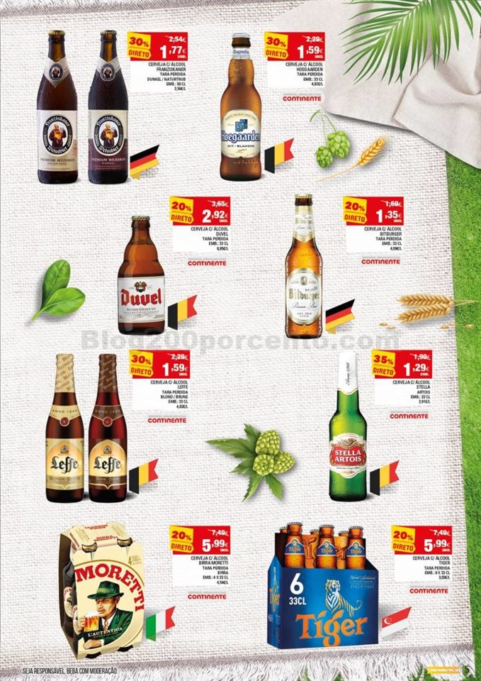 continente cervejas e mariscos promoções de 9 a 