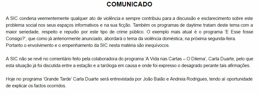 comunicado AVNC