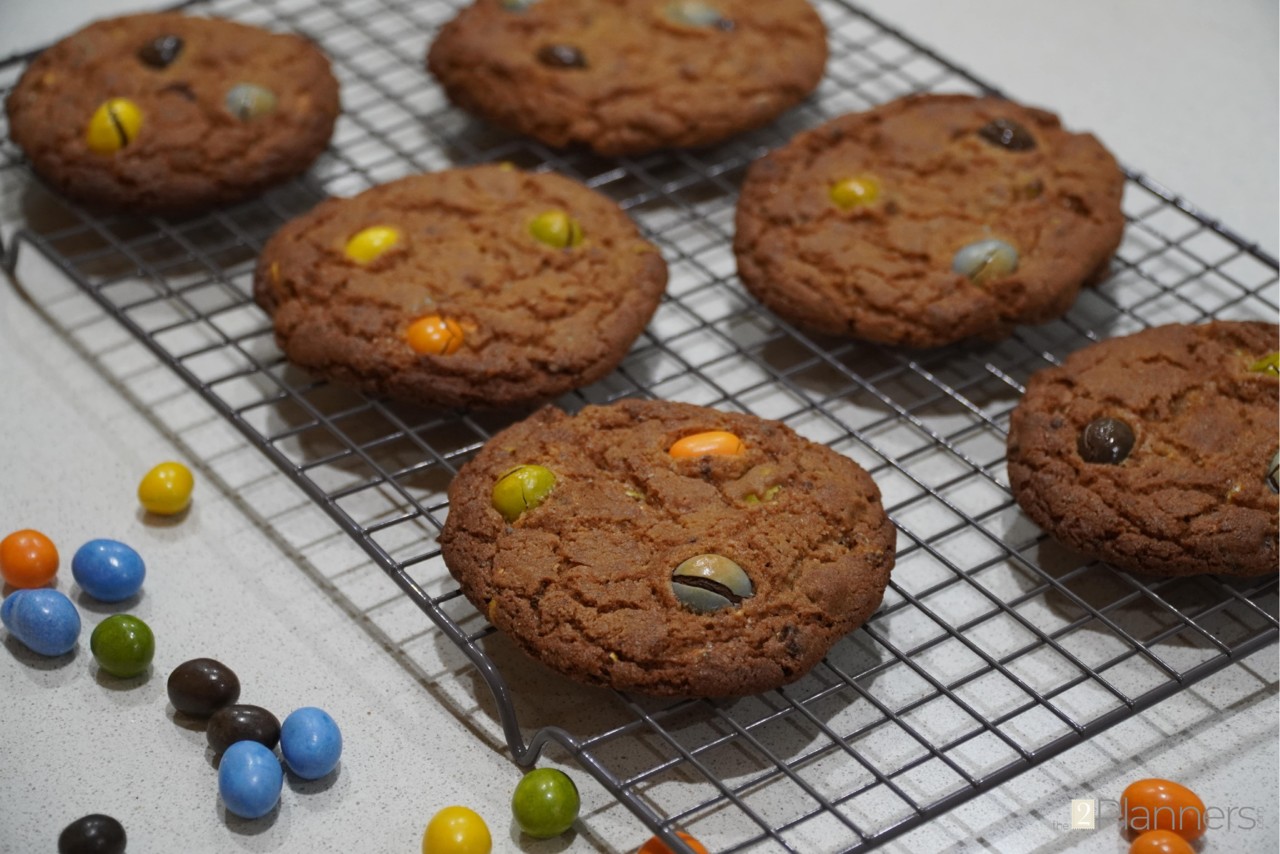 M&Ms Cookies Recipe - The2Planners