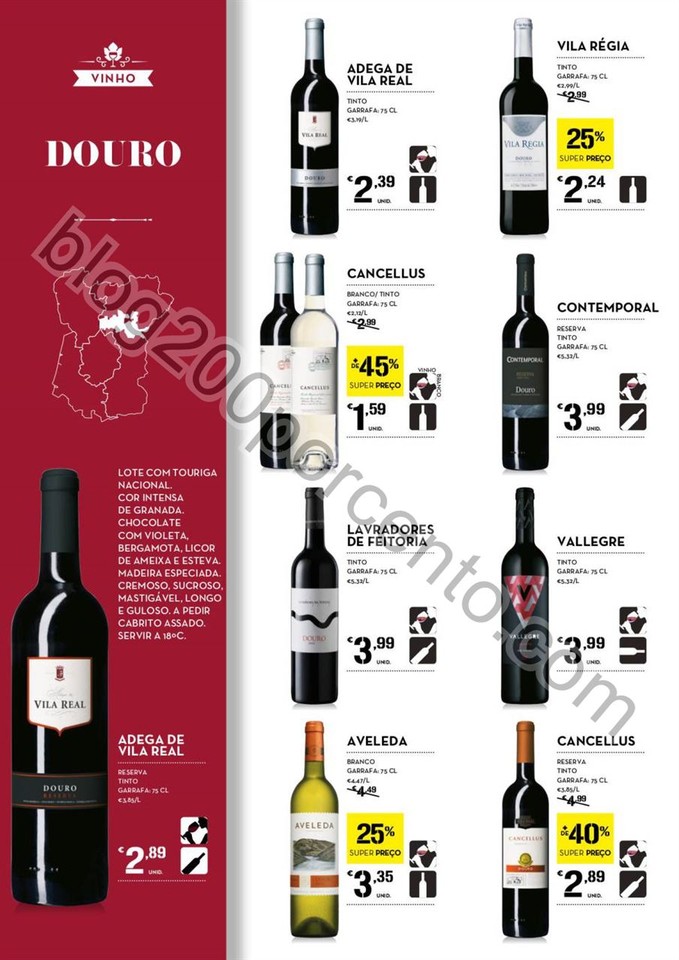 Antevisão Folheto CONTINENTE Vinhos promoções d