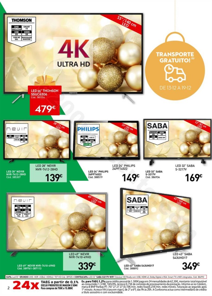 Antevisão Folheto CONFORAMA Natal Promoções e 1