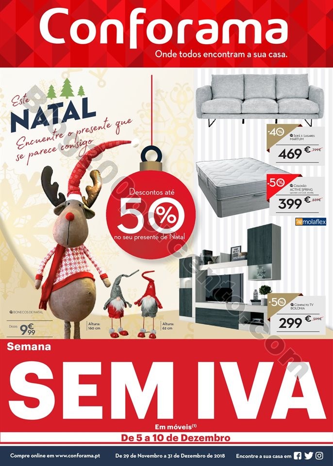 Antevisão Folheto CONFORAMA Natal promoções at