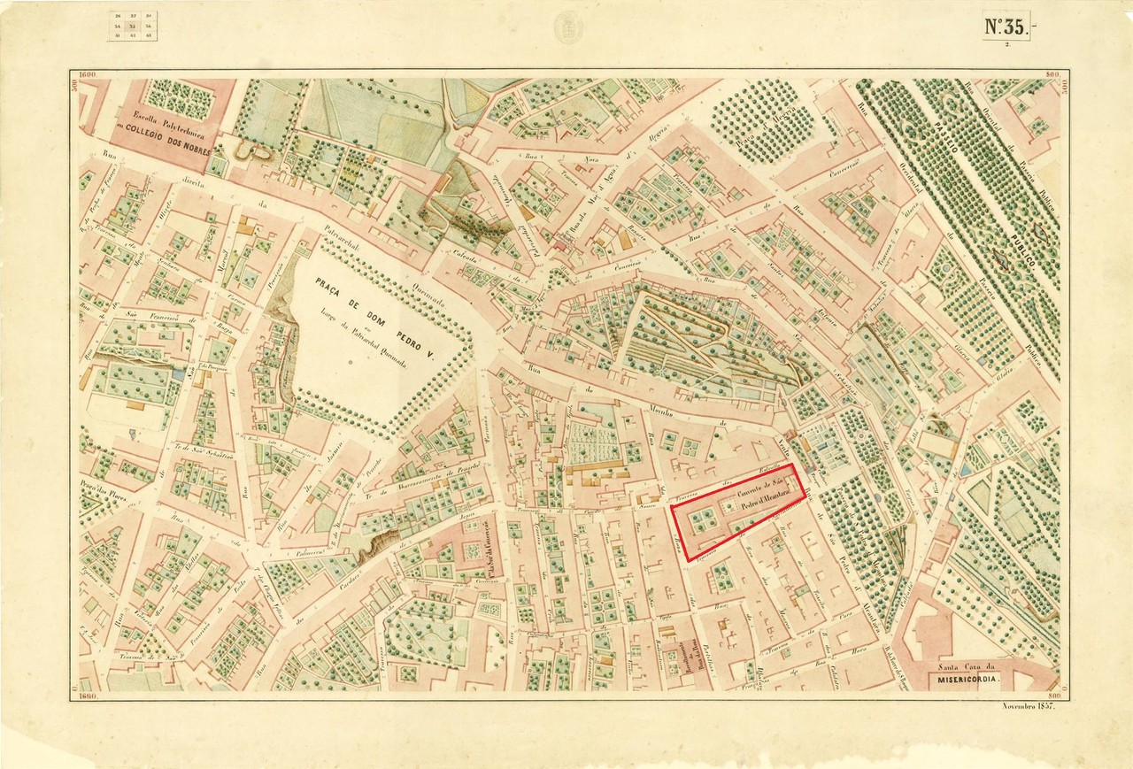 Atlas da carta topográfica de Lisboa, Nº35, 1857 Atlas da carta topográfica de Lisboa, Nº35, 1857