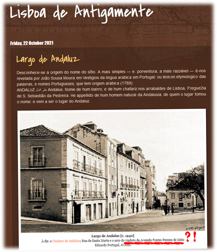 «Largo de Andaluz»,in Lisboa de Antigamente, 22/X/21
