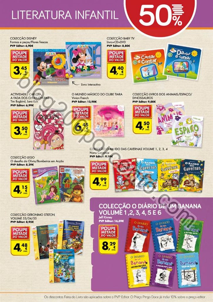 Antevisão Folheto PINGO DOCE feira do Livro de 23