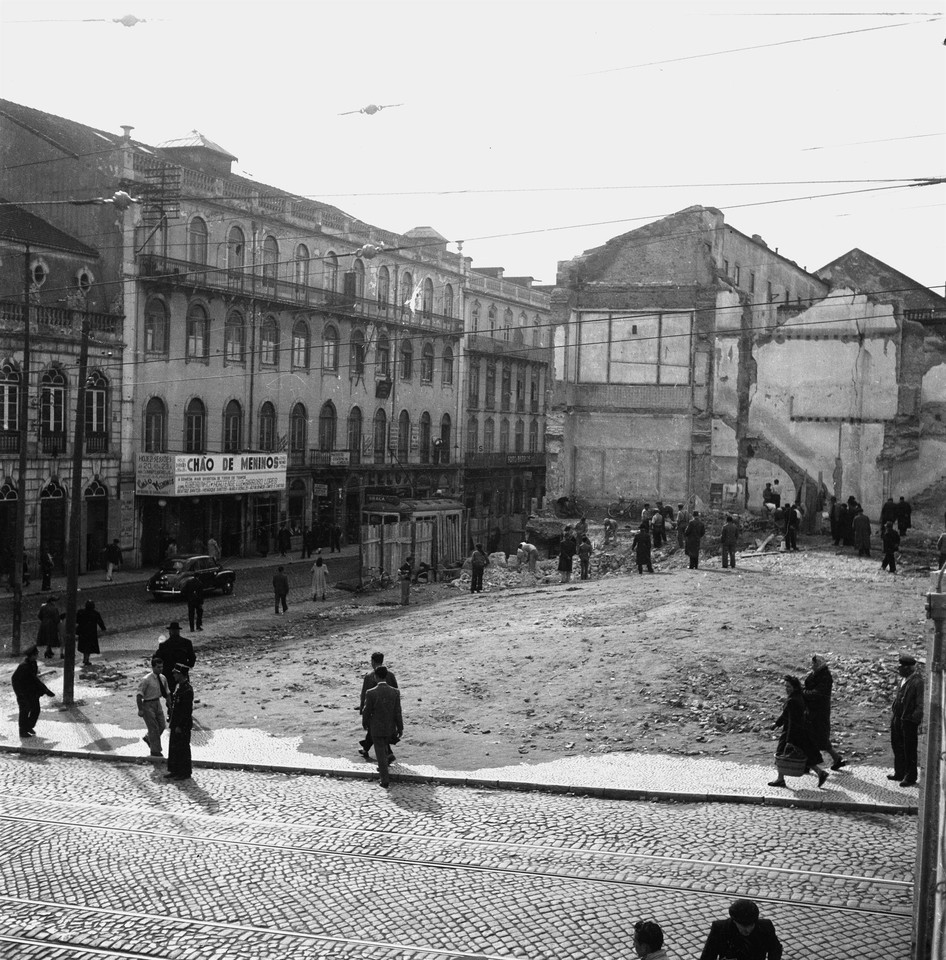 Espaço onde existiu a Igreja do Socorro, anos 50,