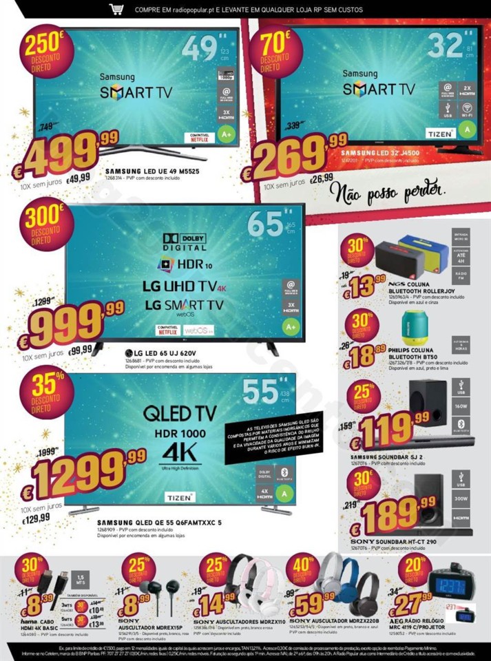 Antevisão Folheto RADIO POPULAR Promoções de 28