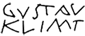 assinatura de Klimt