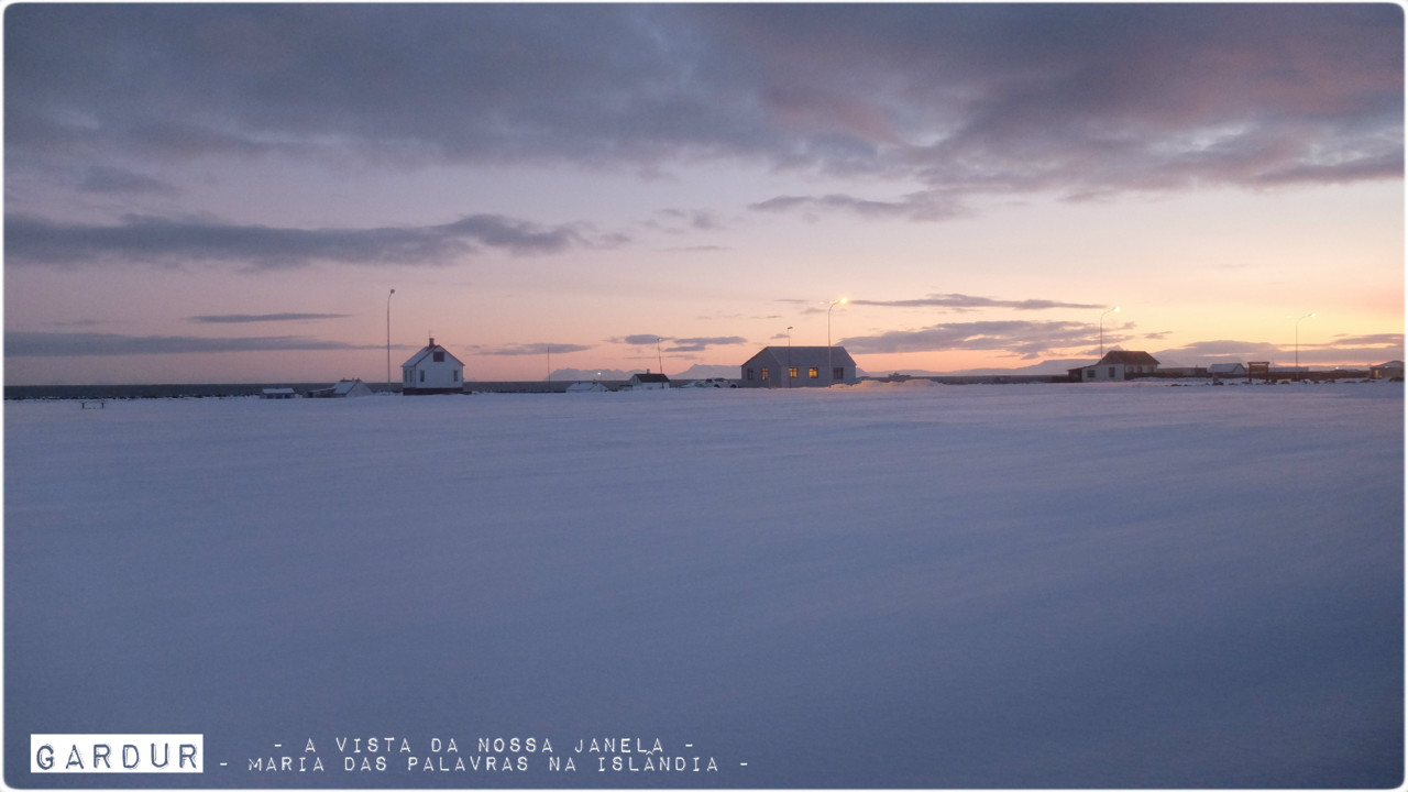 Maria das Palavras na Islândia - A vista da nossa