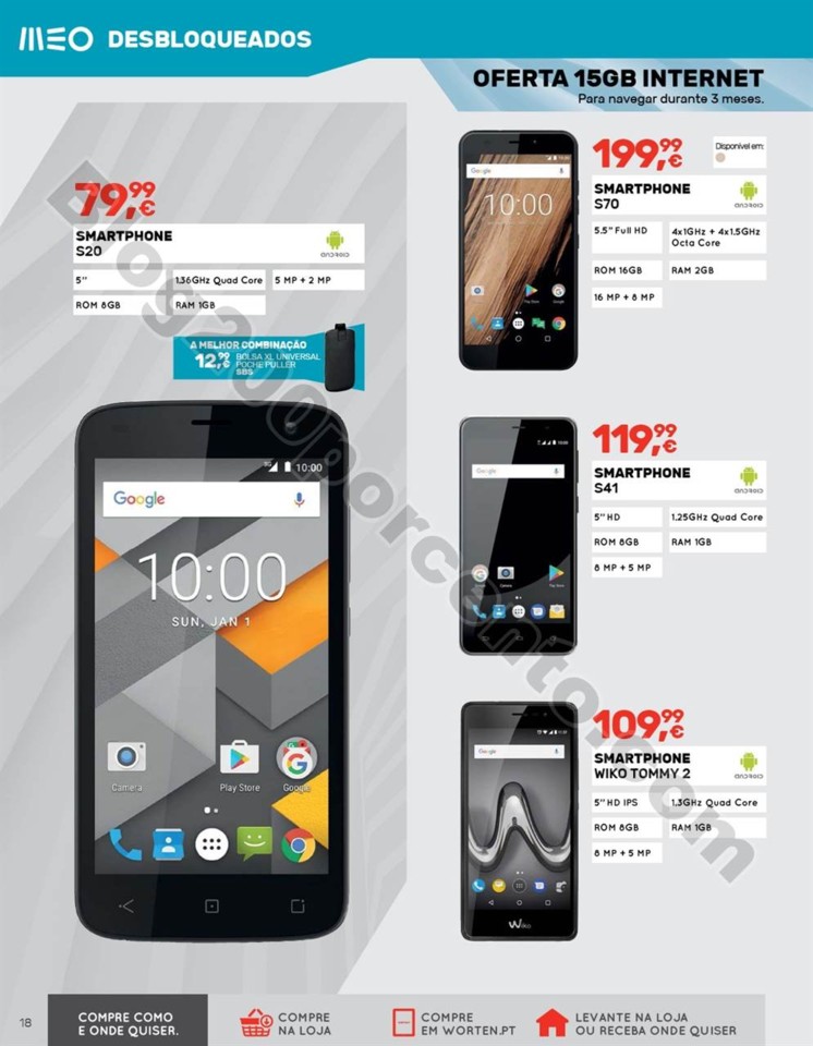 Antevisão Folheto WORTEN Mobile mundial promoçõ