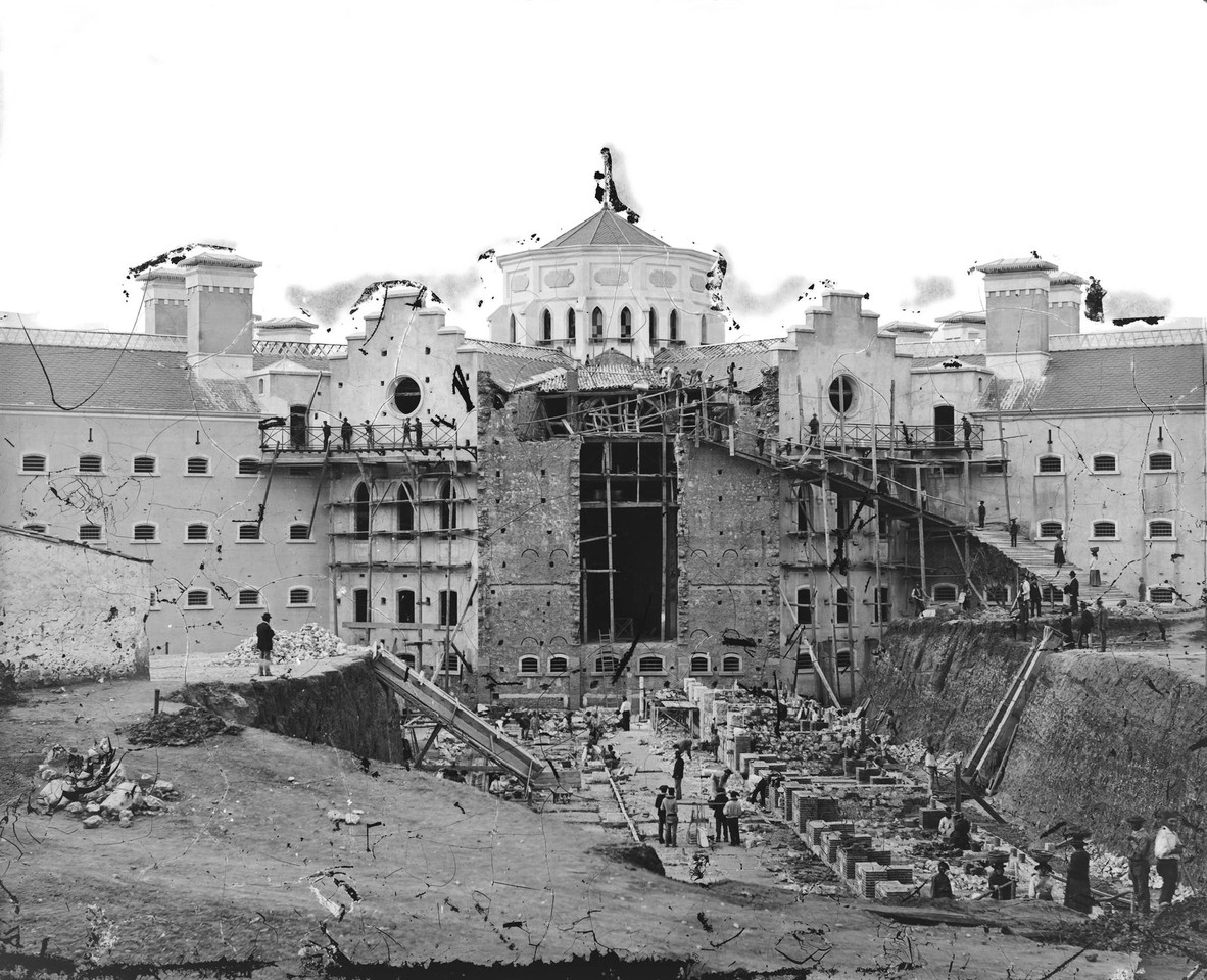 Construção da Penitenciária de Lisboa, ant. a 1