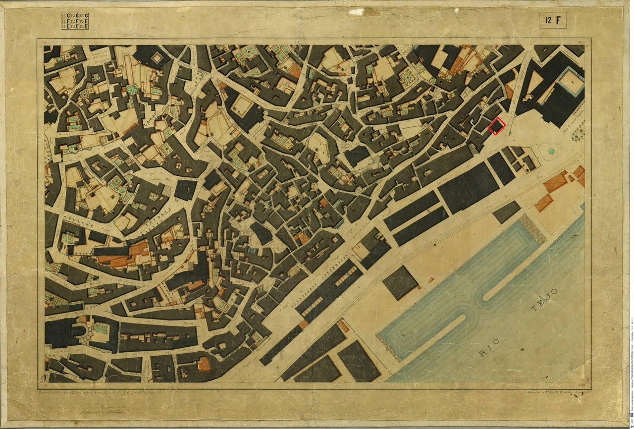 Planta Topográfica de Lisboa 12 F, de 1909, in A.