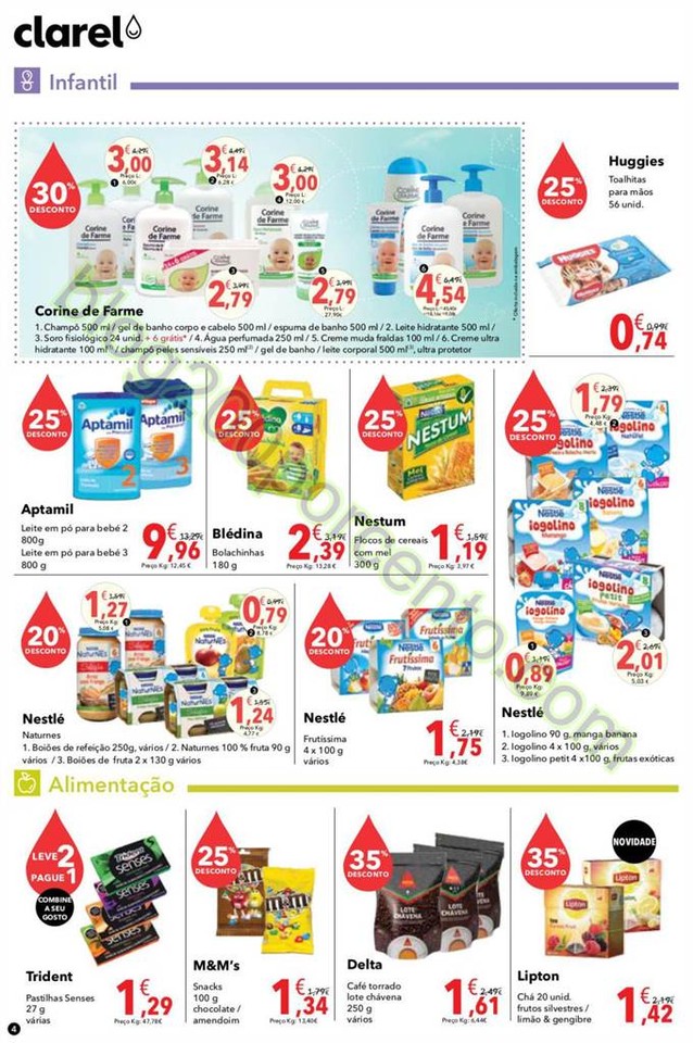 Antevisão Folheto CLAREL Promoções de 24 março
