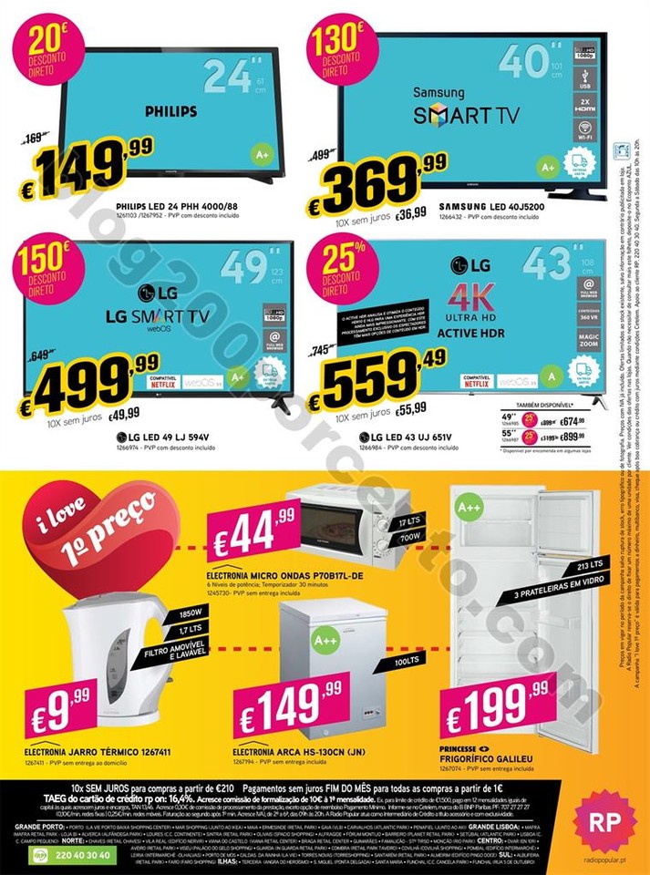 Antevisão Folheto RADIO POPULAR Promoções de 22