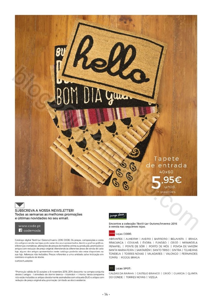 Novo Folheto CODE - PINGO DOCE Casa Outono - Inver