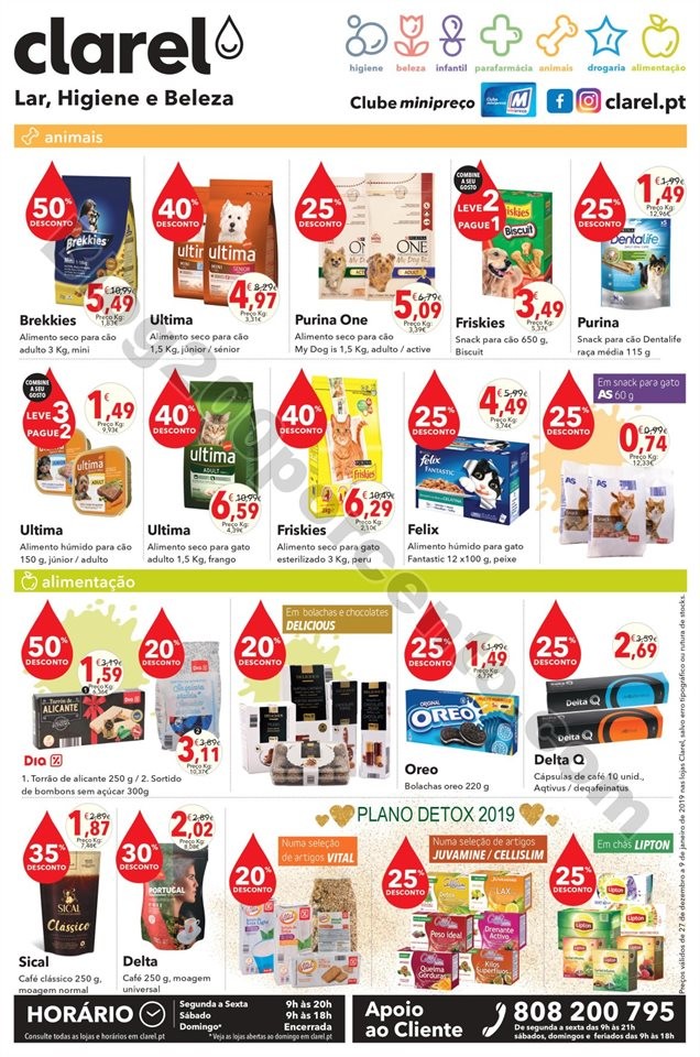 Antevisão Folheto CLAREL Promoções de 27 dezemb