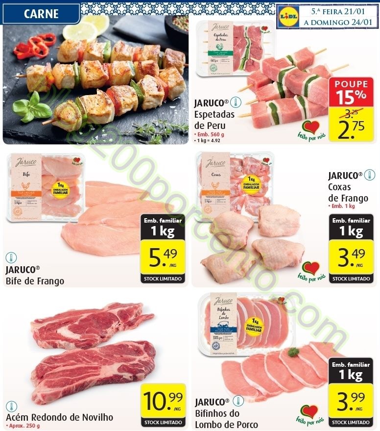 Antevisão Folheto LIDL Promoções de 21 a 24 jan