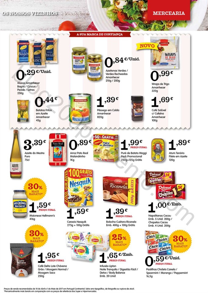 Antevisão Folheto AMANHECER Promoções de 18 abr