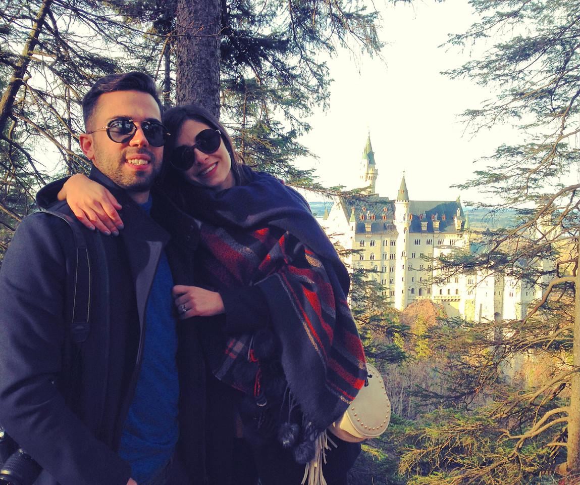 Vistas para o Castelo de Neuschwastein