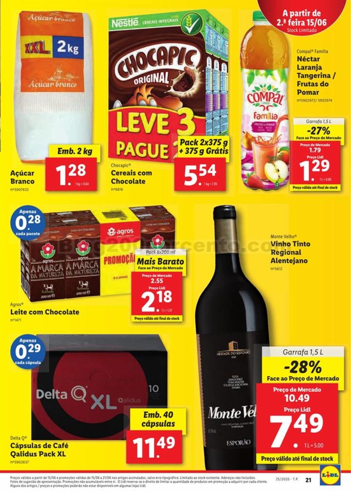 Antevisão Folheto LIDL Promoções de 15 a 21 jun