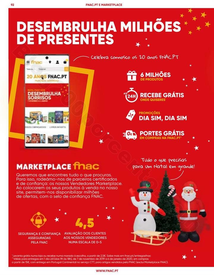 Antevisão Folheto FNAC Natal Promoções até 6 j