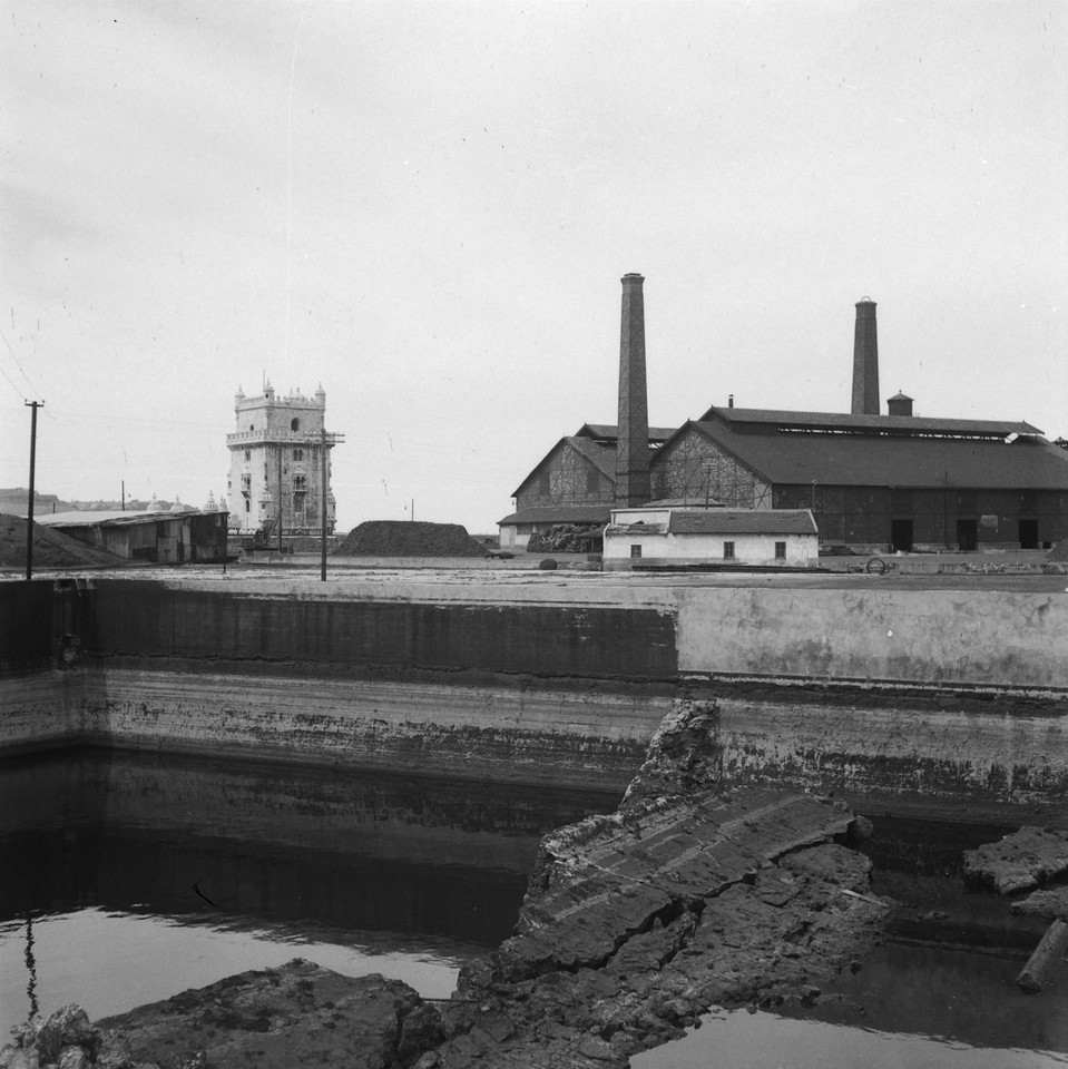 Fábrica do gás de Belém no dia em que deixou de