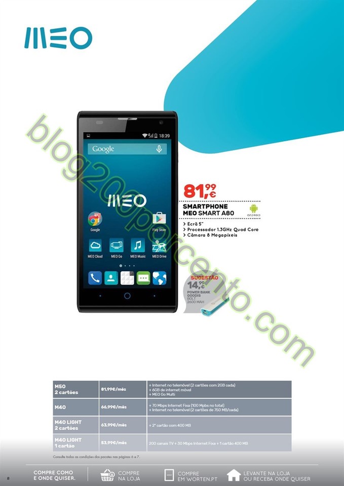 Novo Folheto WORTEN Mobile promoções até 31 mar