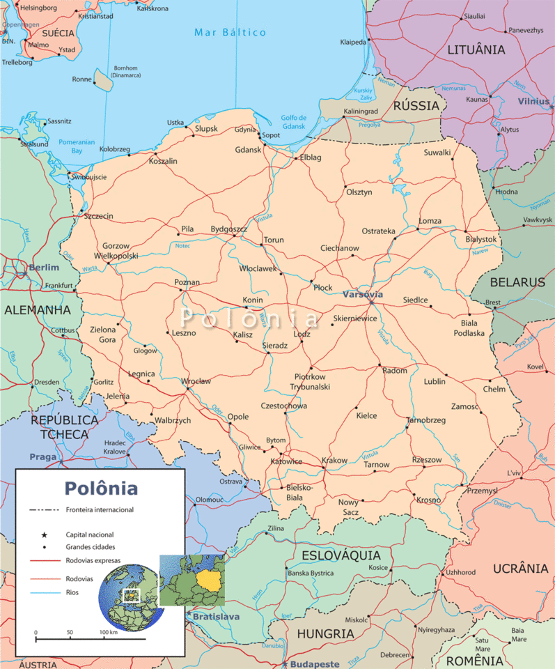 Mapa Polonia1 Mapa Polonia1