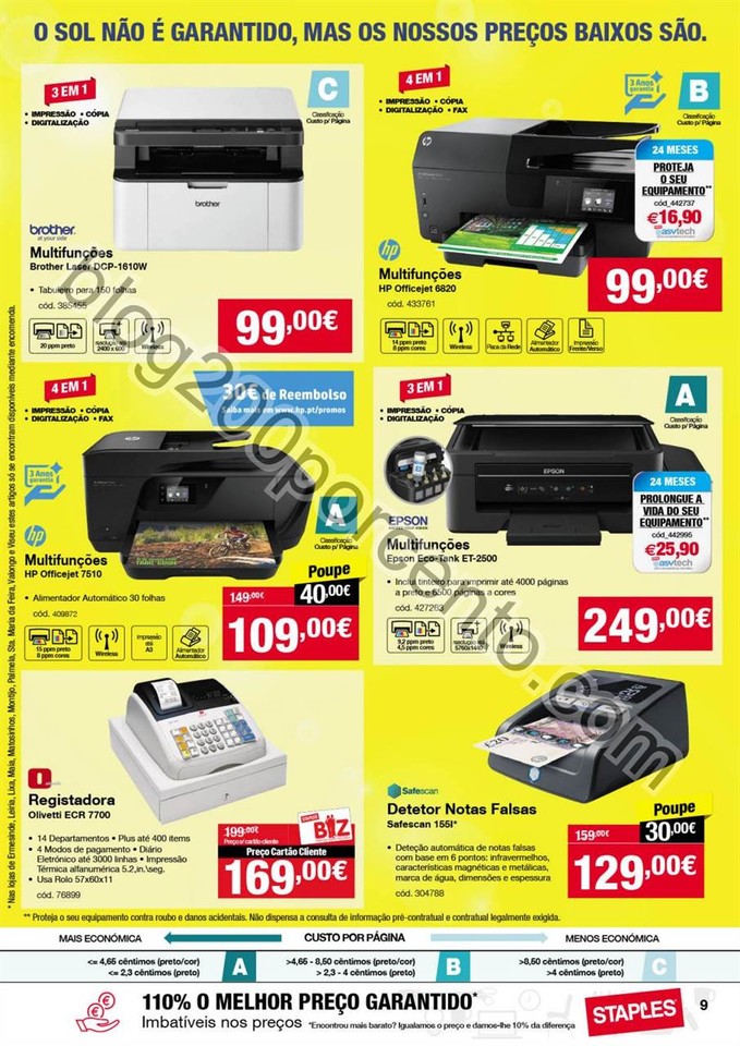 Antevisão Folheto STAPLES Promoções verão de 4