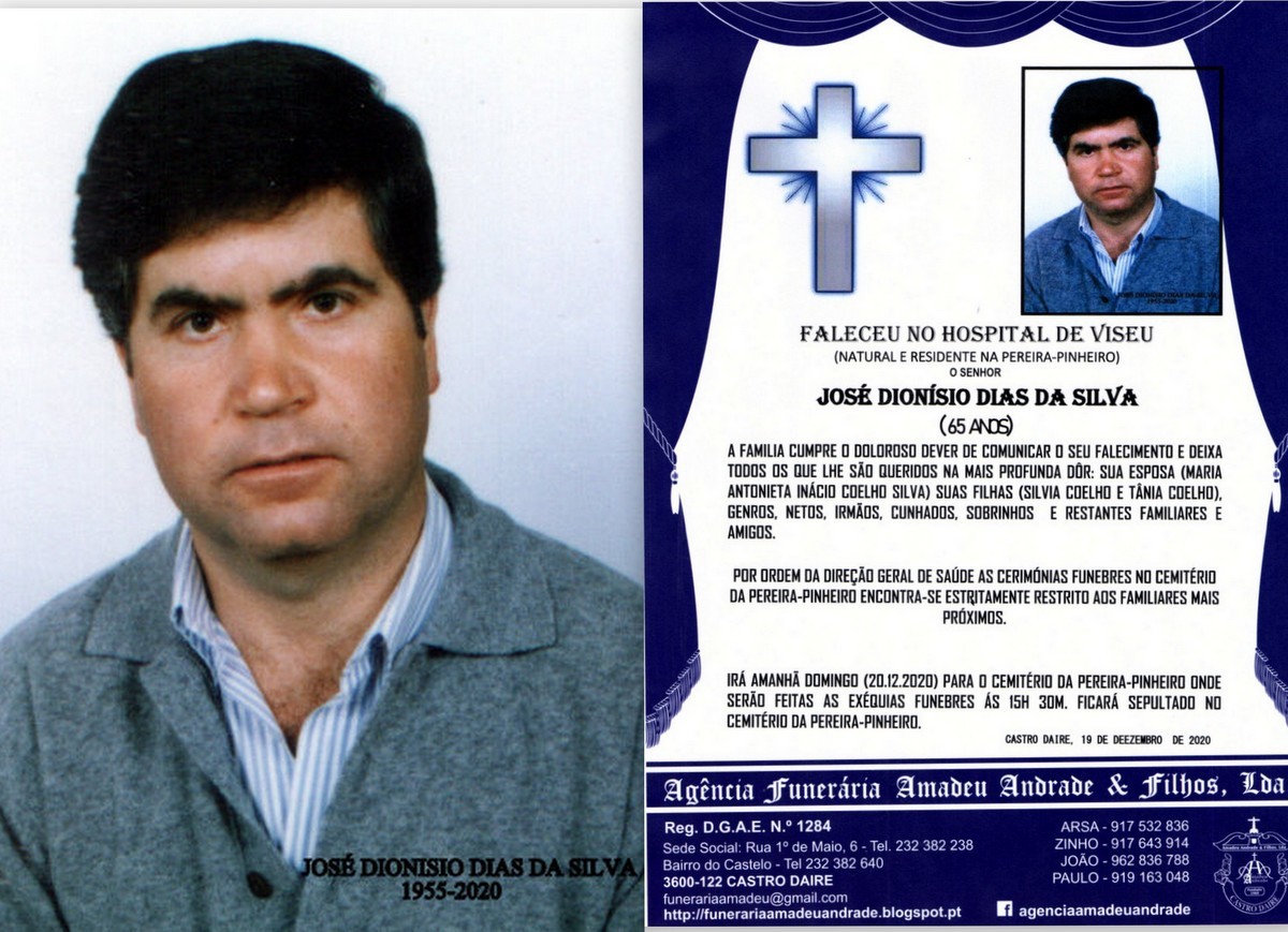 FOTO RIP  DE JOSÉ DIONISIO DIAS DA SILVA-65 ANOS 
