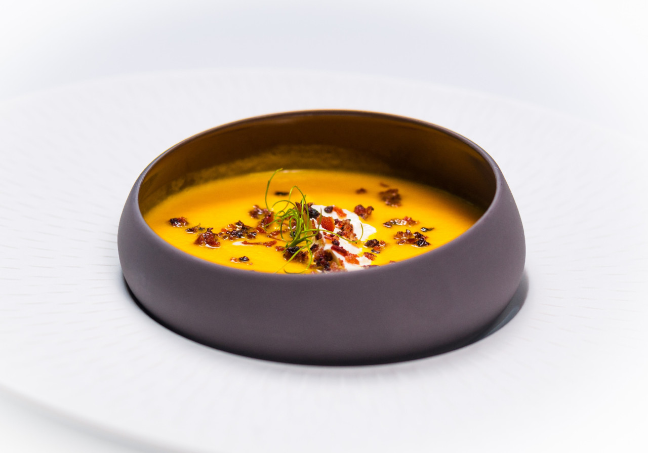 Astória_Sopa de abóbora manteiga com crème fra @Carlos Teixeira