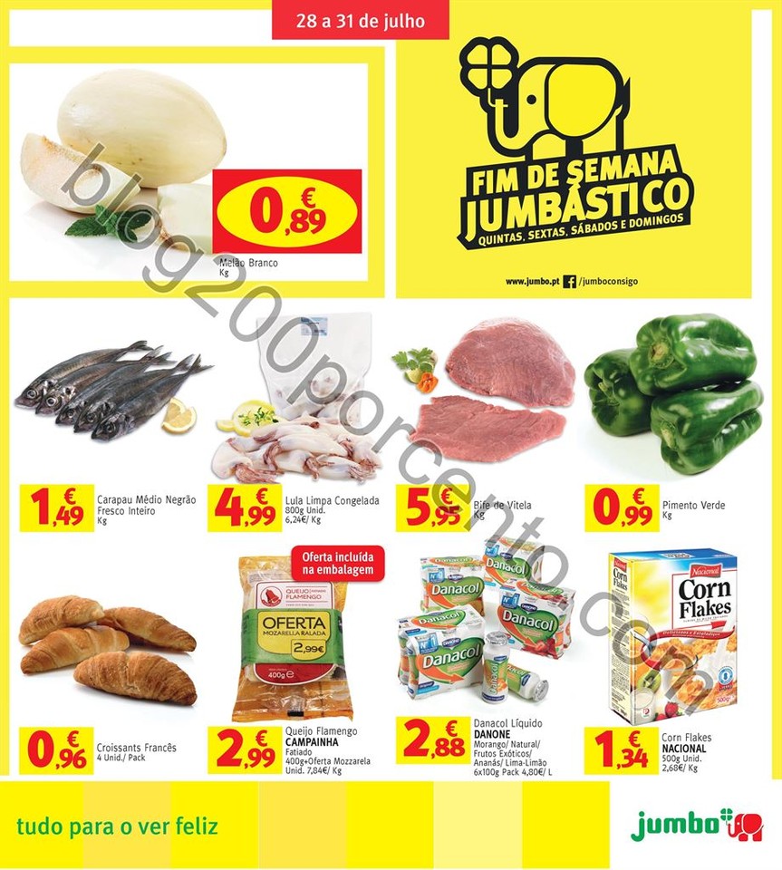 Antevisão Folheto JUMBO Fim de semana de 28 a 31 