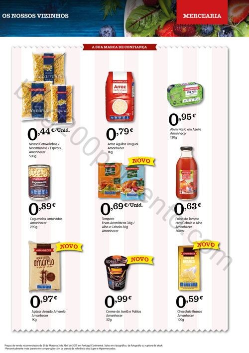 Antevisão Folheto AMANHECER Promoções de 21 mar