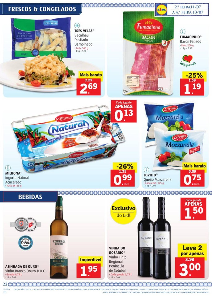 Antevisão Folheto LIDL Promoções de 7 a 13 julh