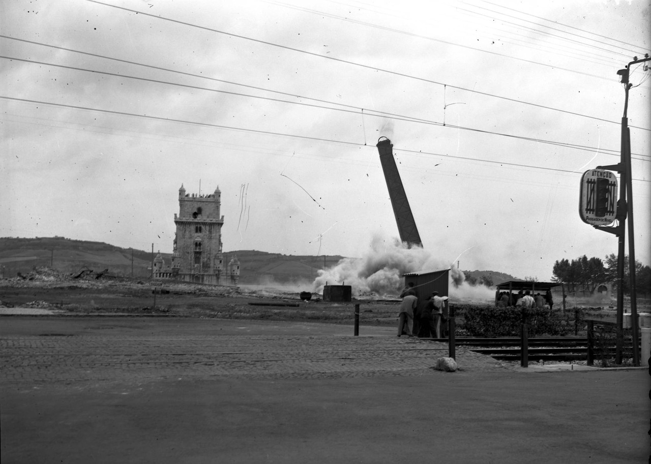 Fábrica de Gás de Belém, implosão da segunda c