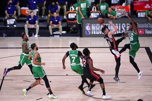 Herro brilhou contra os Celtics