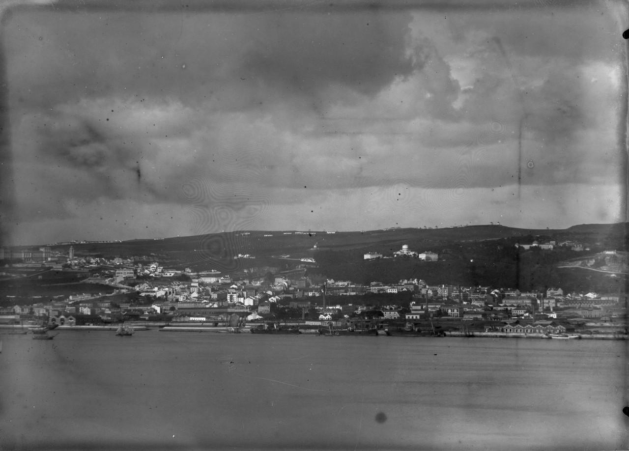 Panorâmica sobre a Tapada da Ajuda, destacando-se Panorâmica sobre a Tapada da Ajuda, destacando-se